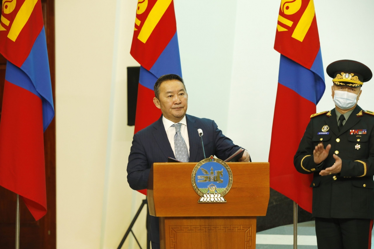 Монгол Улсын Ерөнхийлөгч Х.Баттулга цэргийн дээд цол хүртээлээ