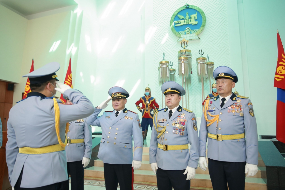 Монгол Улсын Ерөнхийлөгч У.Хүрэлсүх цэргийн дээд цол хүртээлээ