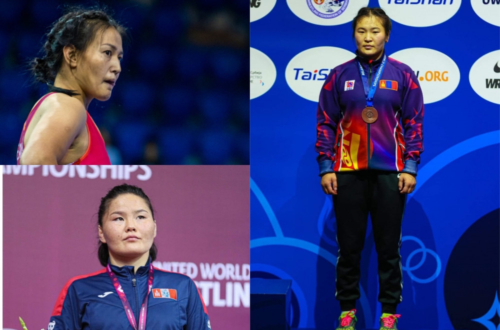 Чөлөөт бөхийн гурван эмэгтэй дэлхийн чансаа олгох тэмцээнээс медаль хүртлээ
