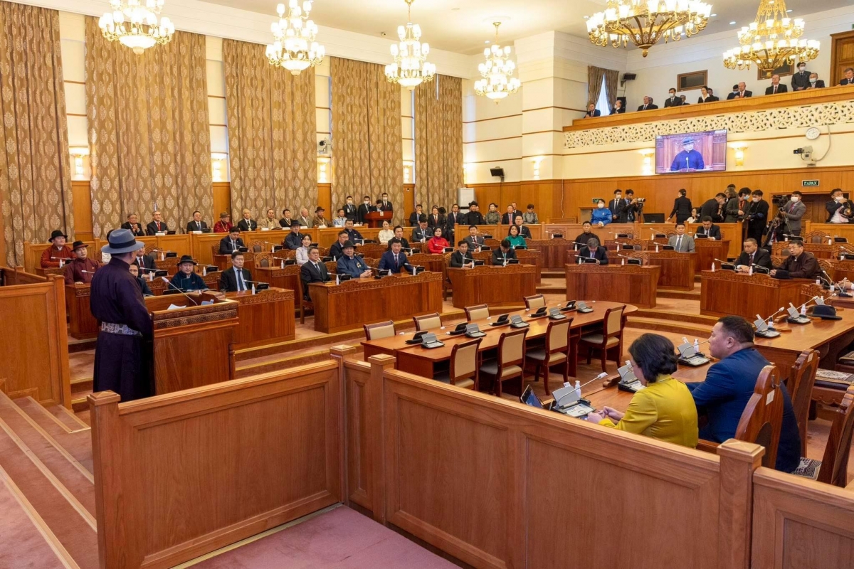 “Монгол бахархлын өдөр”-т зориулсан Улсын Их Хурлын Хүндэтгэлийн хуралдаан боллоо
