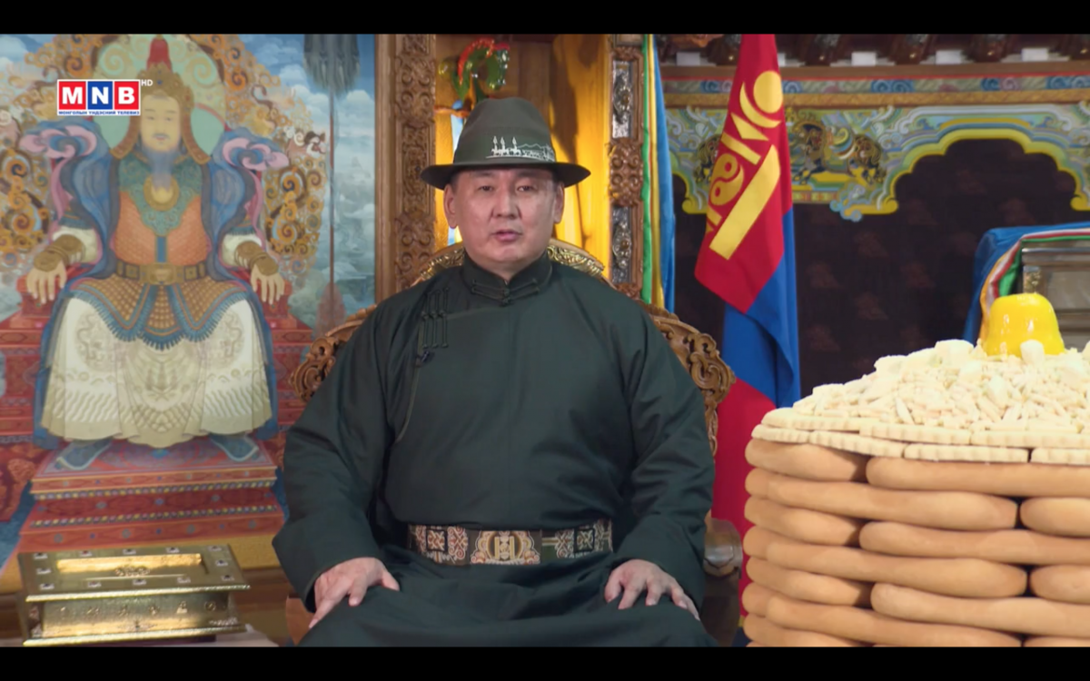 Монгол Улсын Урөнхийлөгч У.Хүрэлсүх сар шинийн мэндчилгээ
