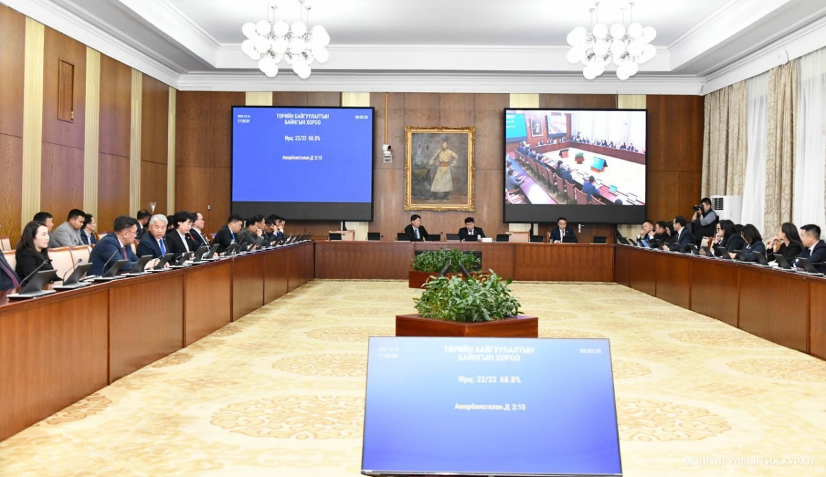 Улсын Их Хурлын даргыг хүсэлтийнх нь дагуу үүрэгт ажлаас нь чөлөөлөхийг дэмжив
